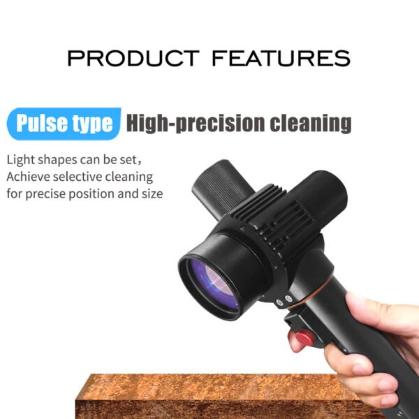Mẫu Mới! Máy làm sạch bằng laser xung 100W/200W/300W - Chuyên tẩy sơn, gỉ sét trên kim loại, thép và đá - Hình ảnh 5