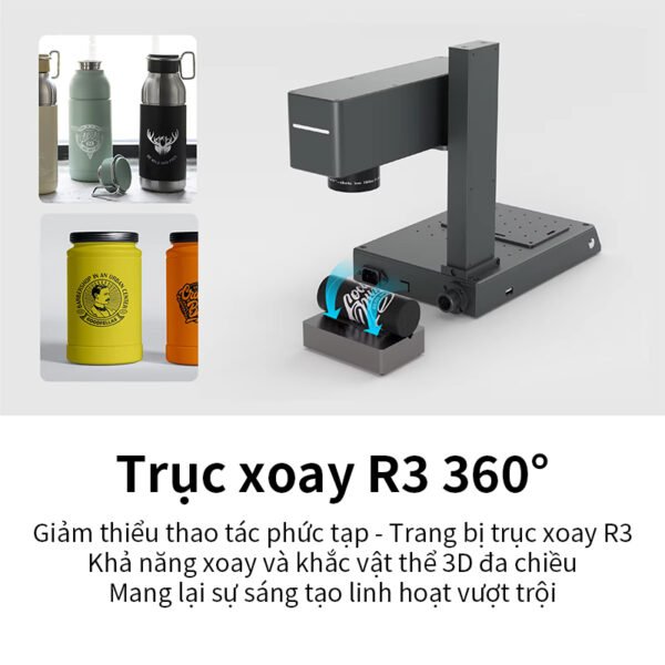 Máy đánh dấu laser Mini fiber để bàn, dùng cho Vàng, bạc, nhôm, đồng, thép, nhựa - Hình ảnh 3