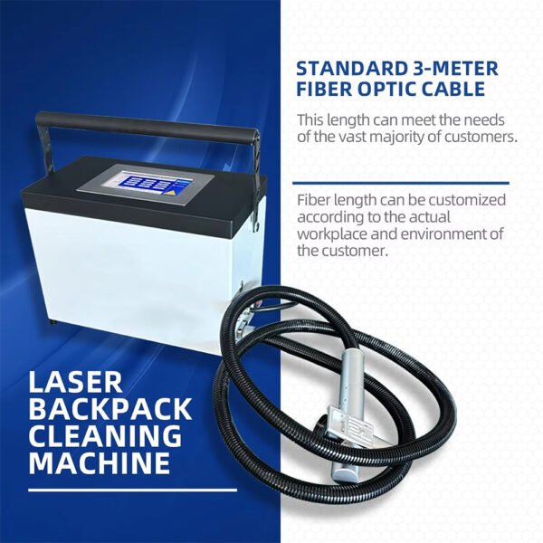 Máy làm sạch bề mặt laser cầm tay di động 100W/200W/300W - Hình ảnh 5