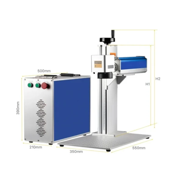 Máy khắc laser Mopa 2.5D, máy khắc 50W 60W, khắc màu kim loại cho trang sức, đồng, vàng, bạc, khắc DIY