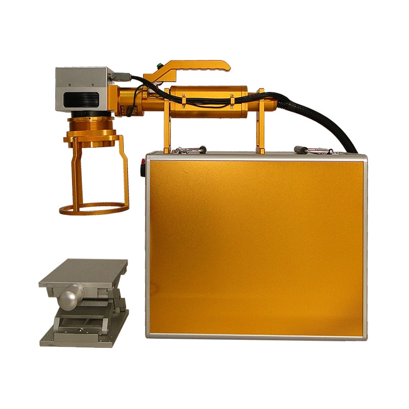 Máy khắc laser sợi quang mini cầm tay Raycus 20W 30W, máy khắc laser thủ công với pin lithium